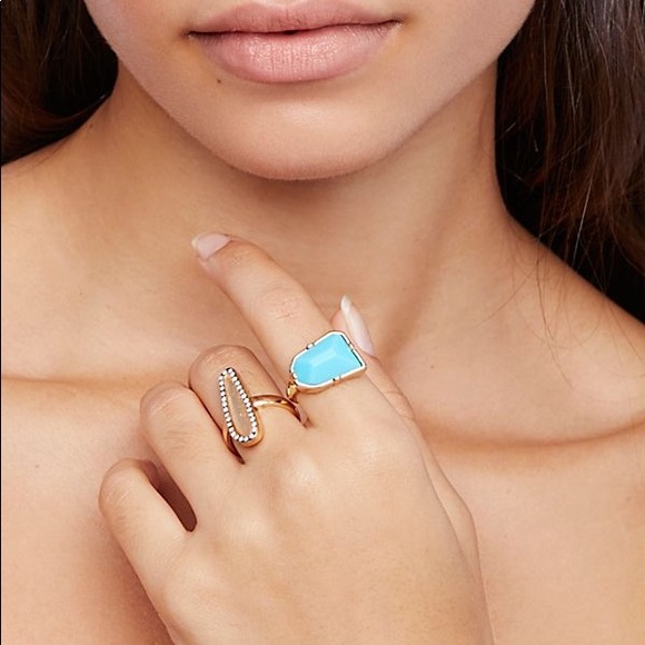 NWT Free People 🌙 Mega Stone Ring Set - Picture 4 of 7